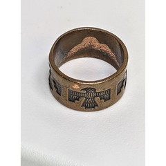 Vintage Bronze Eagle Ring/Band Size 5.25