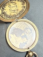 RARE Victorian Post Mortem Mourning Hair Pocket Watch Victorian