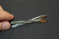 Vintage Sterling Silver 925 Skiing Ski Brooch Pin