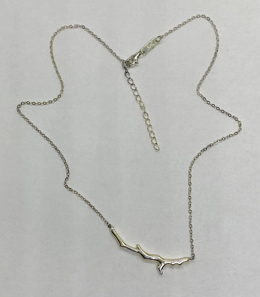 Vintage Sterling Silver Love Joy Branch Necklace 16” 3.51g