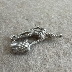 Vintage Sterling Silver Matador Figure Pendant Charm Jewelry Bullfight Adventure