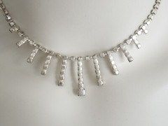 Necklace Chain Rhinestone Wedding Celebration 10.7 G/39 Cm