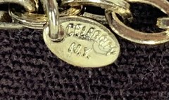 Vtg Celebrity N.Y. Gold Tone Necklace And Clip On Earrings Brutalist Style G C