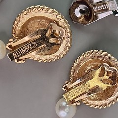 Vintage Clip On Earrings Lot of 4 Marvella Napier Sarah Coventry Faux Pearl