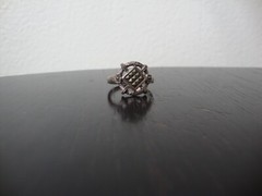 VINTAGE 1970-80s MARCASITE RING STERLING SILVER STAMPED 925 SZ 5.25