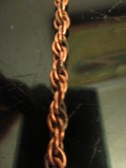 Vintage Modernist MidCentury Modern Signed Rame Copper Pendant Necklace Earrings