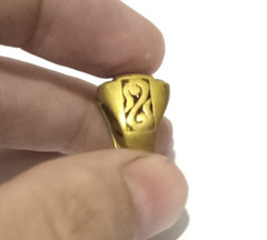 VINTAGE ANCIENT BRONZE OLD RING STYLE ROMAN VERY RARE LEGIONARY ARTIFACT AMAZING