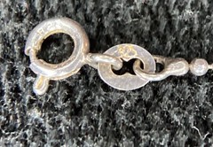 Rare Vintage SLC Sterling Silver Butterfly Necklace