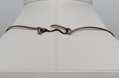Vintage Enamel Copper Mixed Metals Necklace
