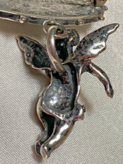 Exceptionally Rare T Foree Sterling Silver “BABY” Angel Cherub Victorian Brooch