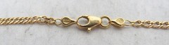 VINTAGE 18K YELLOW GOLD 21″ 2.7mm TWISTED CURB LINK CHAIN