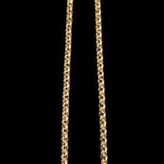 Vintage MONET Gold Tone Chunky Rolo Link Chain Necklace Classic Statement Runway
