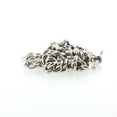 Magnificent Antique Birmingham Sterling Silver Albert Watch Chain