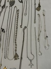 110 Pc Silver Tone Costume Jewelry Lot, All Wearable, Vintage to Modern