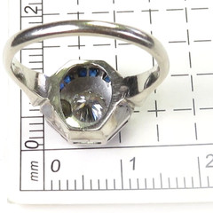 Antique Art Deco 1920’s Diamond Engagement Ring Size 7.25 UK-O 14KW Gold EGL USA
