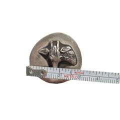 Vintage Girafe Brooch Pin Sterling Silver 925 Animal Secure Clasp Round