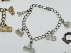 Vintage Souvenir Charm Bracelet Lot (3) San Francisco Six Flags Wash. DC