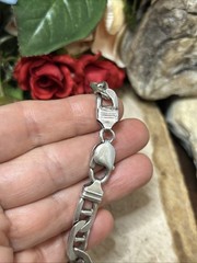 28. Vintage Sterling 925 Mariner Link Chain Bracelet 8 3/4″. 29.1g. Italy Unx