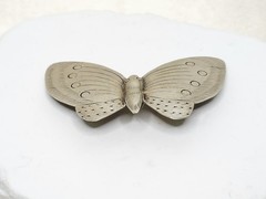 Vintage Nickel Silver Butterfly Brooch- 2 1/4″ W