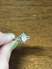 vintage sterling silver citrine ring size 8.75