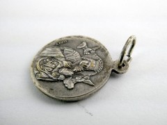 Vintage St John Neumann Religious Medal Made in Italy 2.7g 17.75mm Diameter