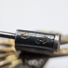 Antique 800 Silver Gilt Rose Bouquet Broach Trombone Clasp European Hallmarks?