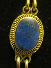 Lapis Silver Afghan Necklace Tribal Ethnic Pendant Dangle Necklace Boho Handmade