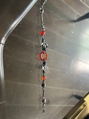 Superb Antique Art Nouveau German Sterling Silver Carnelian Bracelet