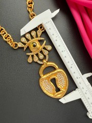 Schiaparelli Keyhole Necklace. With Box and Dust Bag.