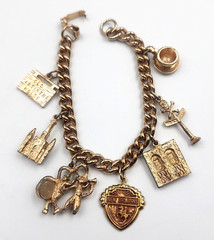 Charm Bracelet New Orleans Old Absinthe House Pirates Alley 7 In Vintage