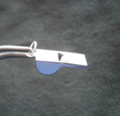 Wells Sports Whistle Vintage Sterling Silver Charm Pendant 1.2g DOES NOT WHISTLE