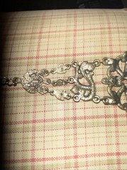 Vintage VCLM Faux Diamond And Tourmaline Bracelet