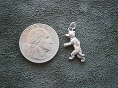 Pip from Pip Squeak & Wilfred 1920s Cartoon Vtg Sterling Silver Bracelet Charm