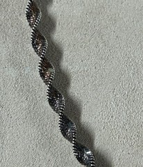 VTG FAS Sterling Silver Twisted Chain Necklace 18”