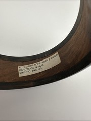 Wooden Bone Horn Bangle Bracelet Geometric Boho 80’s 90’s Vintage