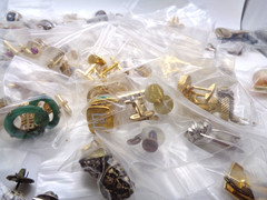 Vintage 9 lbs Estate Collector 300+ pc Cufflinks Tie Tac Clasp Clip Many Signed
