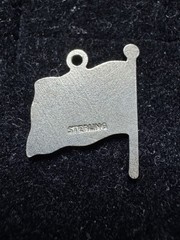 Vintage Sterling Silver United Nations UN Flag Pendant Charm Insignia Enamel