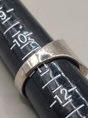 Vtg Crushed Turquoise Coral Resin Silvertone Metal Ring Size 11 Unsigned