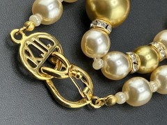 Kenneth Jay Lane KJL Faux Pearls & Rhinestones 56in Necklace