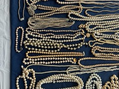 59 VINTAGE PEARL JEWELRY NECKLACES LUMINESS JAPAN AKOYA RMN MARVELLA SOME REAL