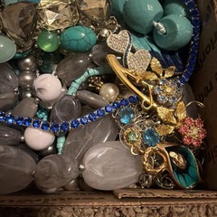 Vintage to Now Jewelry Lot, All Wearable Untested. No Junk. Box D9