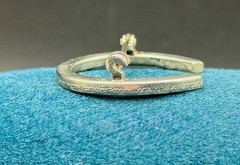 Antique Edwardian Rhinestone Horseshoe Brooch Pin Good Luck Equestrian