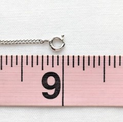 ID Identity Bracelet 925 Sterling B.A.P. Silver Dainty Vintage Jewelry 9″