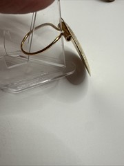 Vintage Filigree Gold Tone Scarf Ring With Locket 1.5” Round