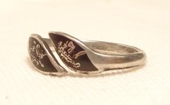 Siam Sterling Silver Ring Antique Size 3.25