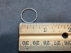 0.40g Vintage Sterling Silver 925 Minimalist Stackable Band Ring Size 6 M
