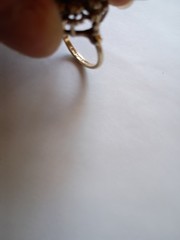 vintage womens 18k hge ring