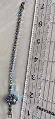 Vintage Stunning WEISS Bracelet Blue Aurora Borealis Rhinestone Mid Century #J6