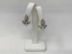 Coro Vintage Clear Crystal Twist Back Clip-on Earrings