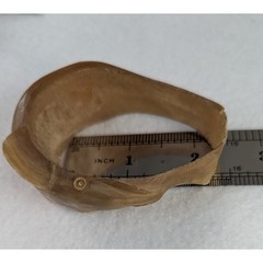 Hand Carved small bracelet from Africa 6″ inside circumference Elephant vintage